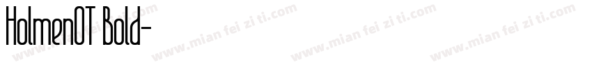 HolmenOT Bold字体转换